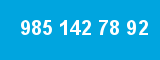 985 142 78 92